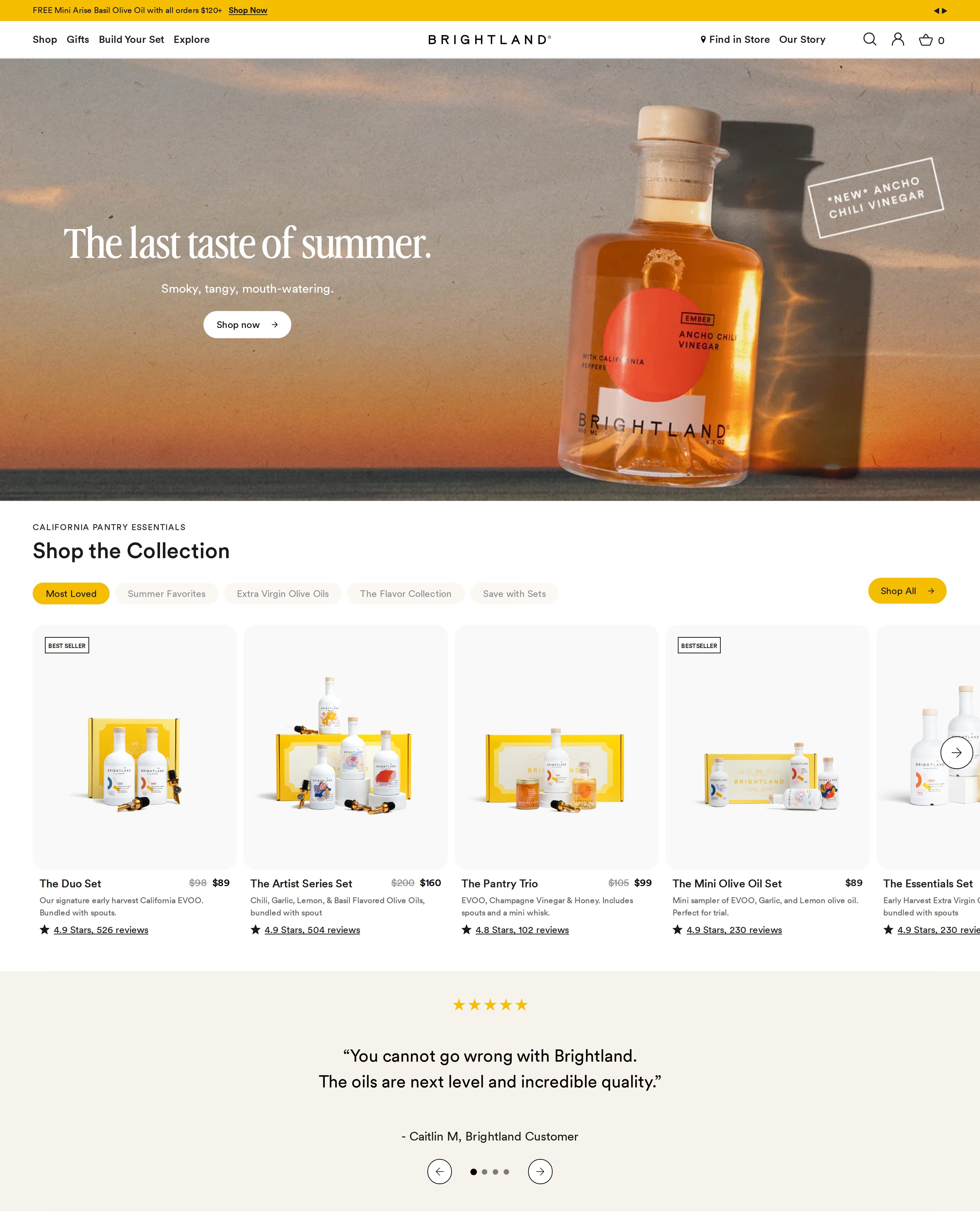 Brightland Homepage