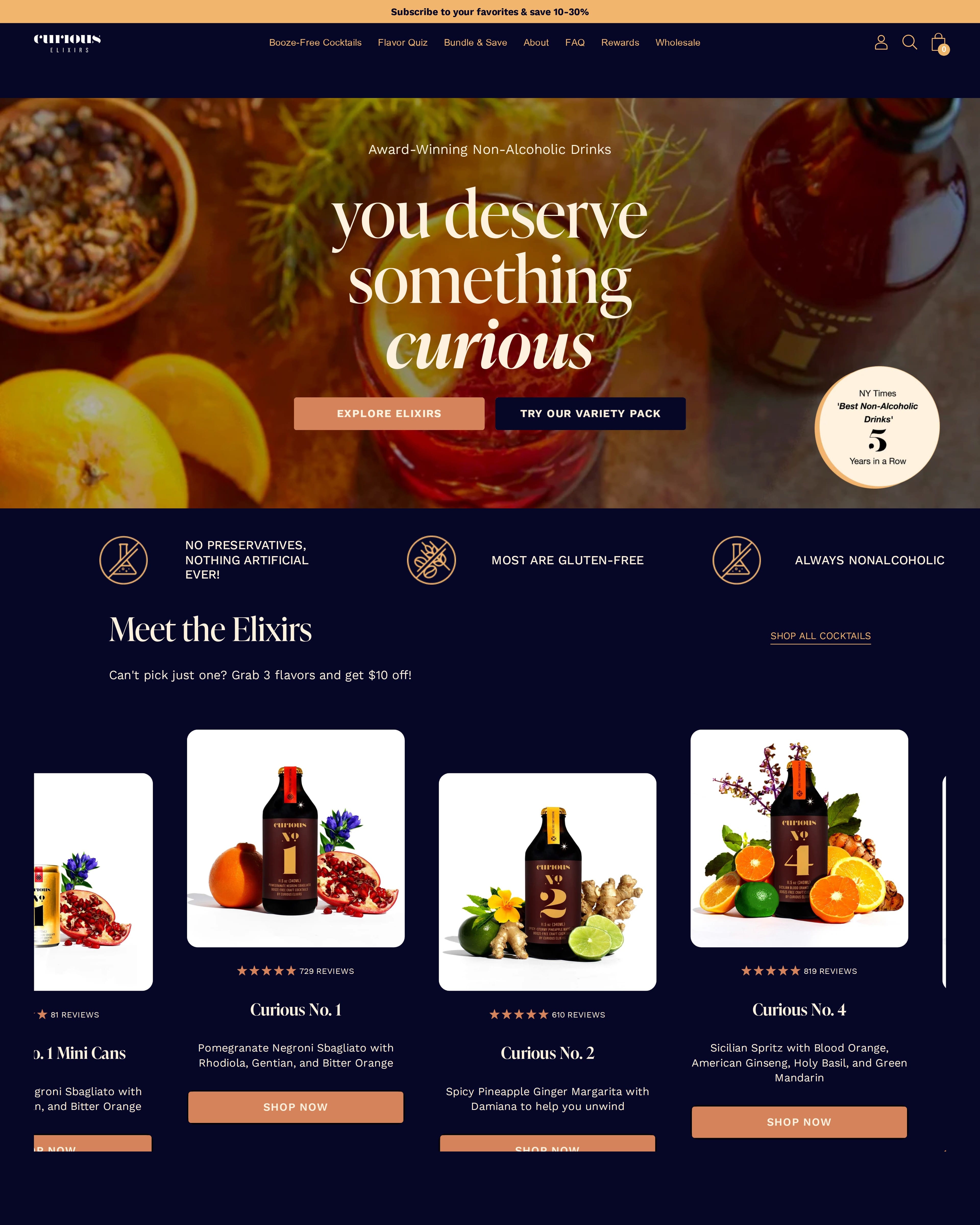 Curious Elixirs Homepage