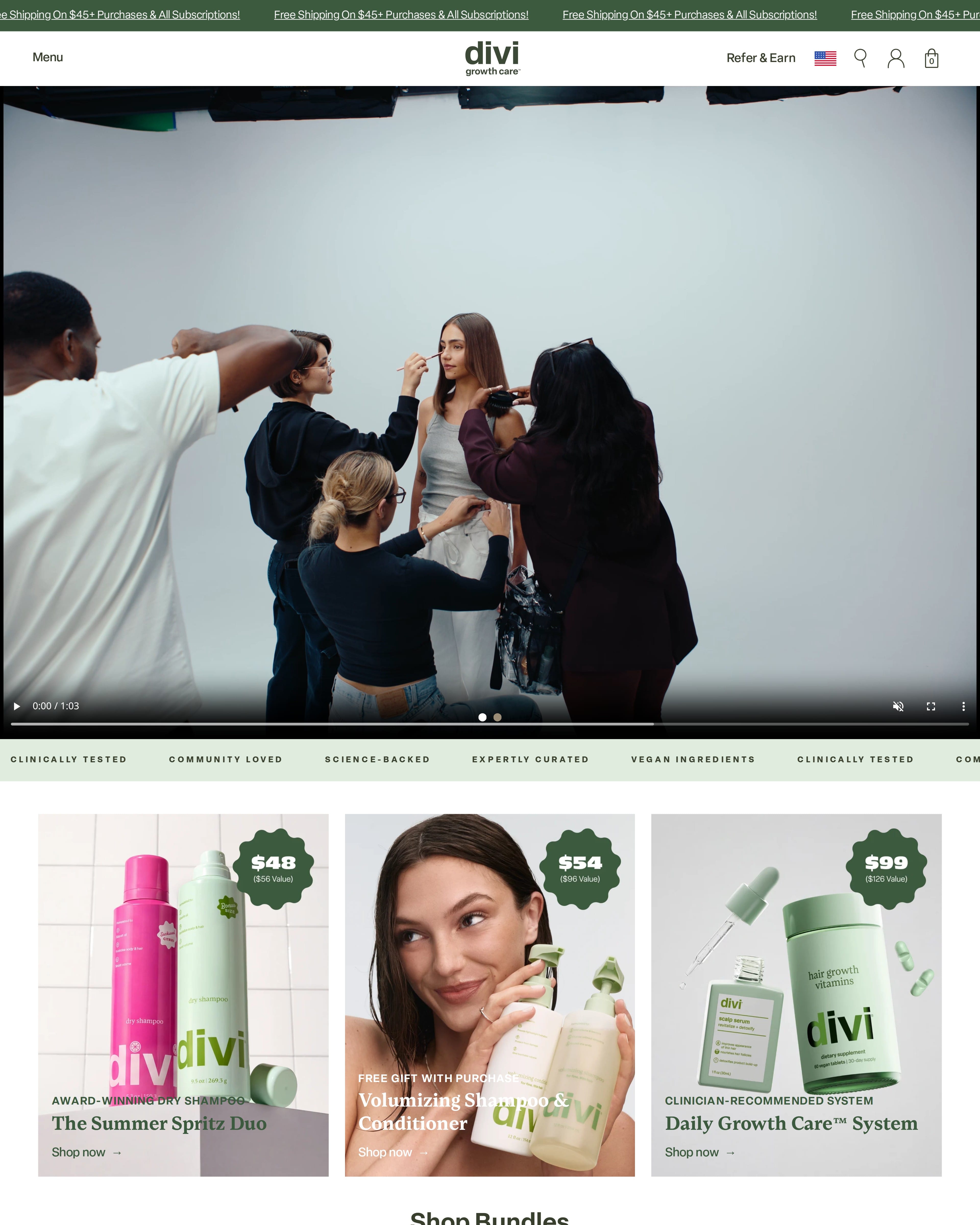 Divi Homepage