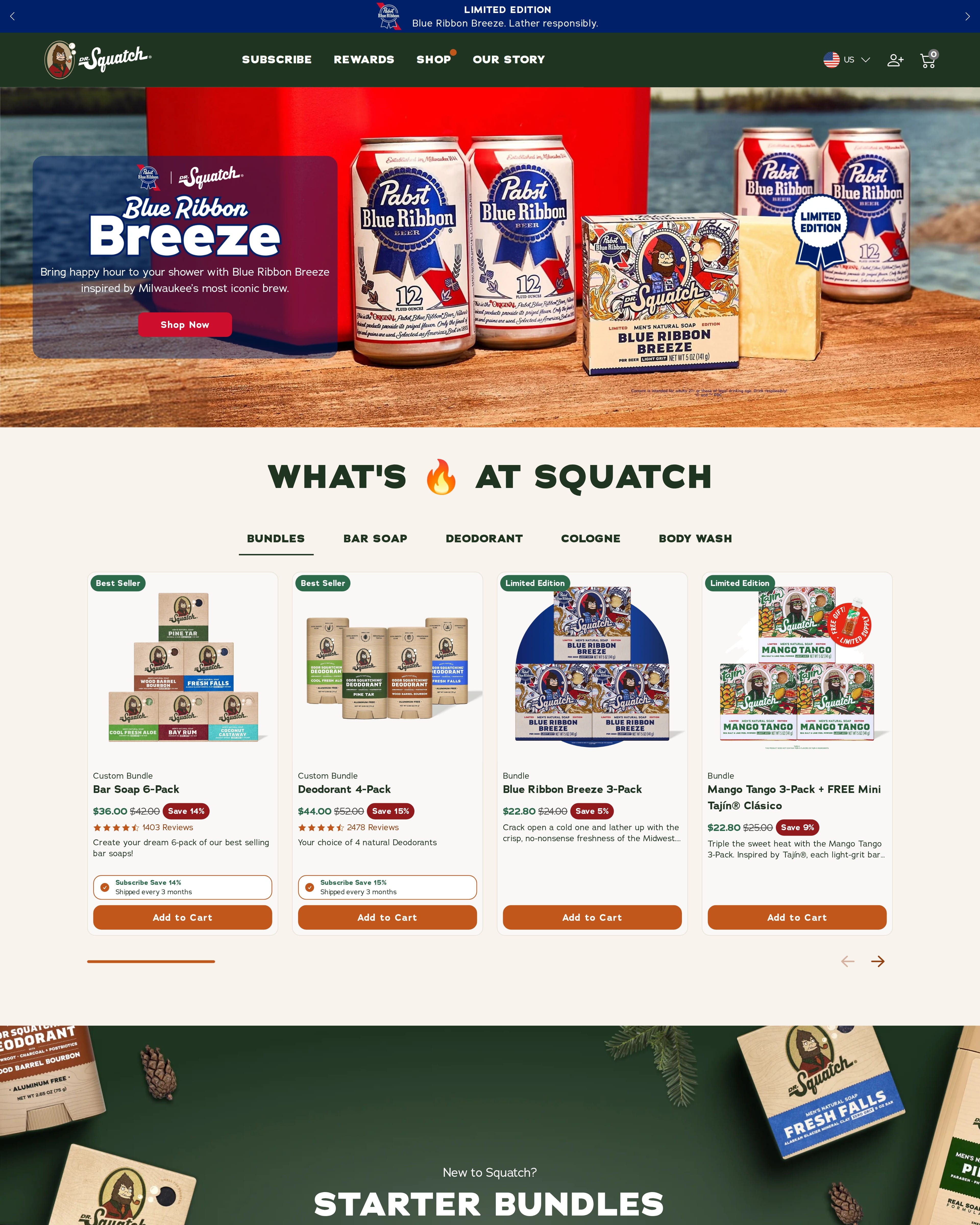 Dr. Squatch Homepage