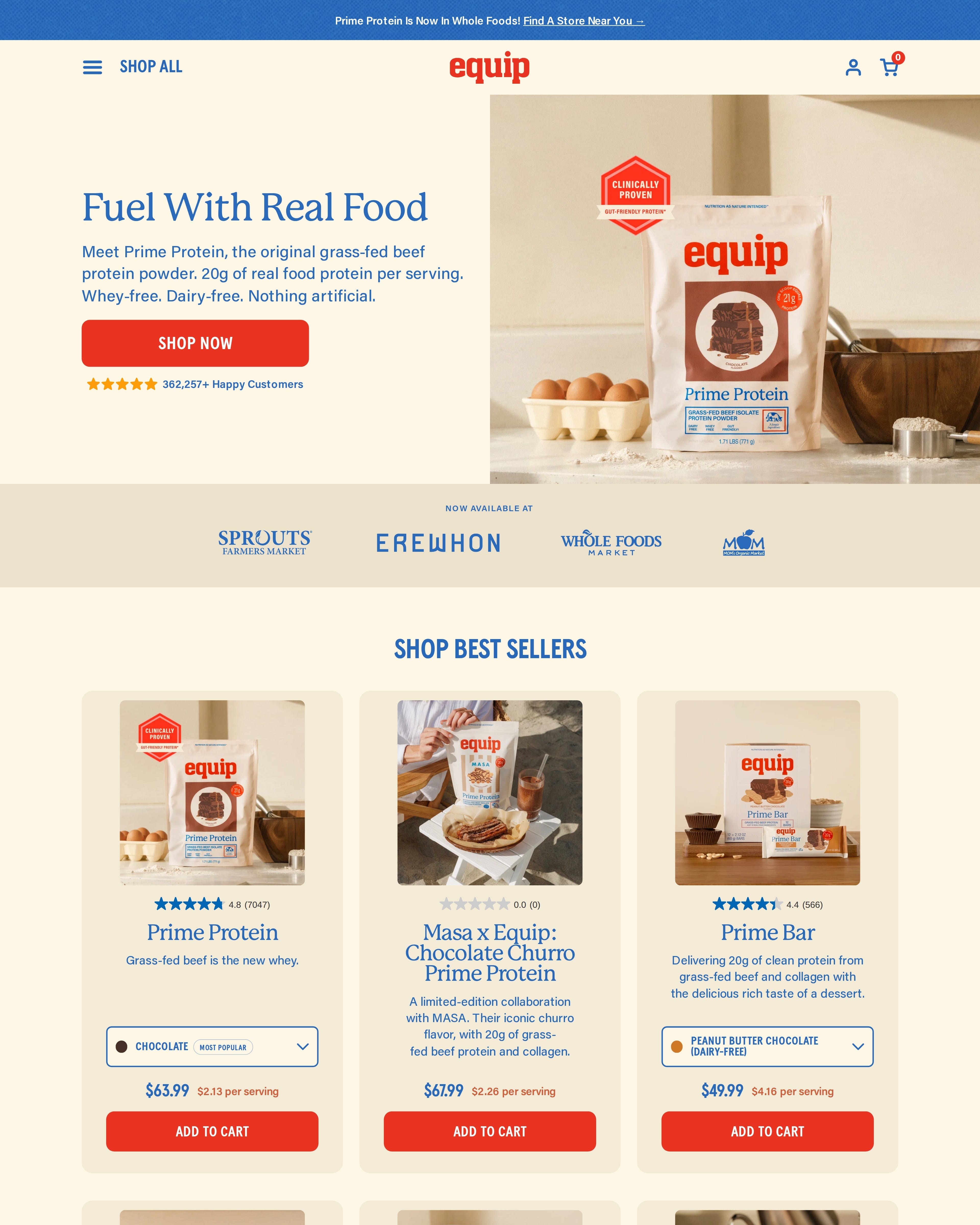 Equip Homepage