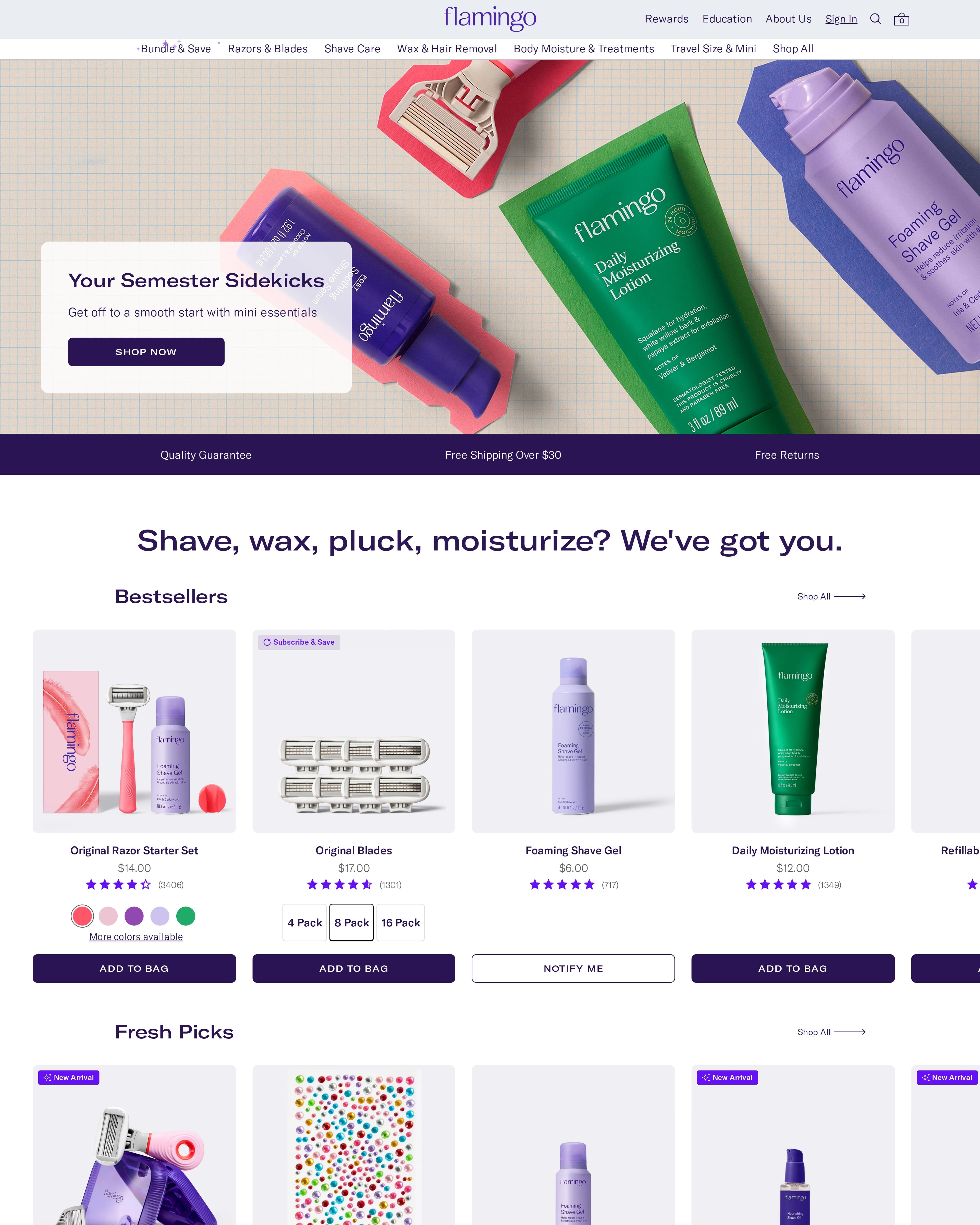 Flamingo Homepage