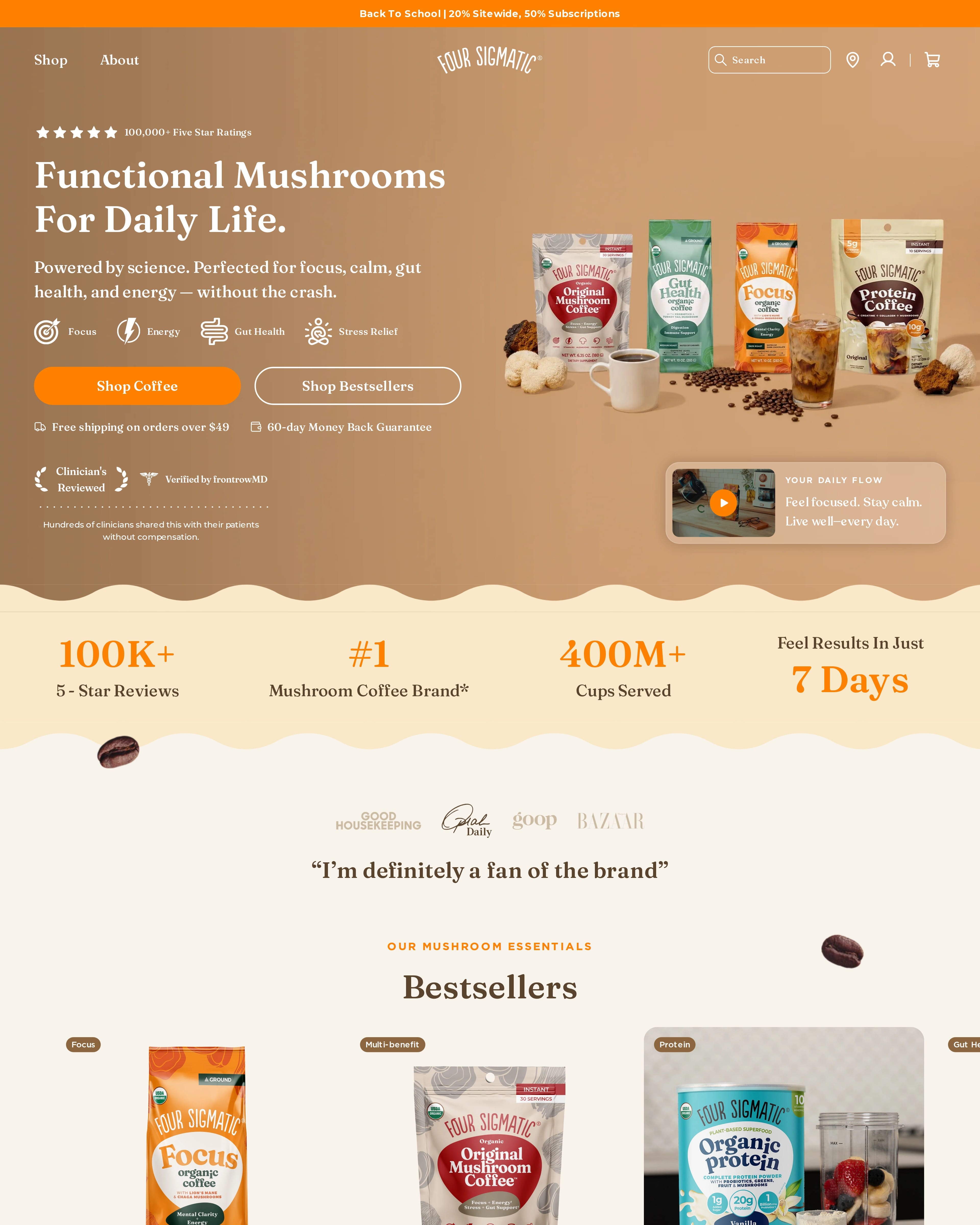 Four Sigmatic Homepage