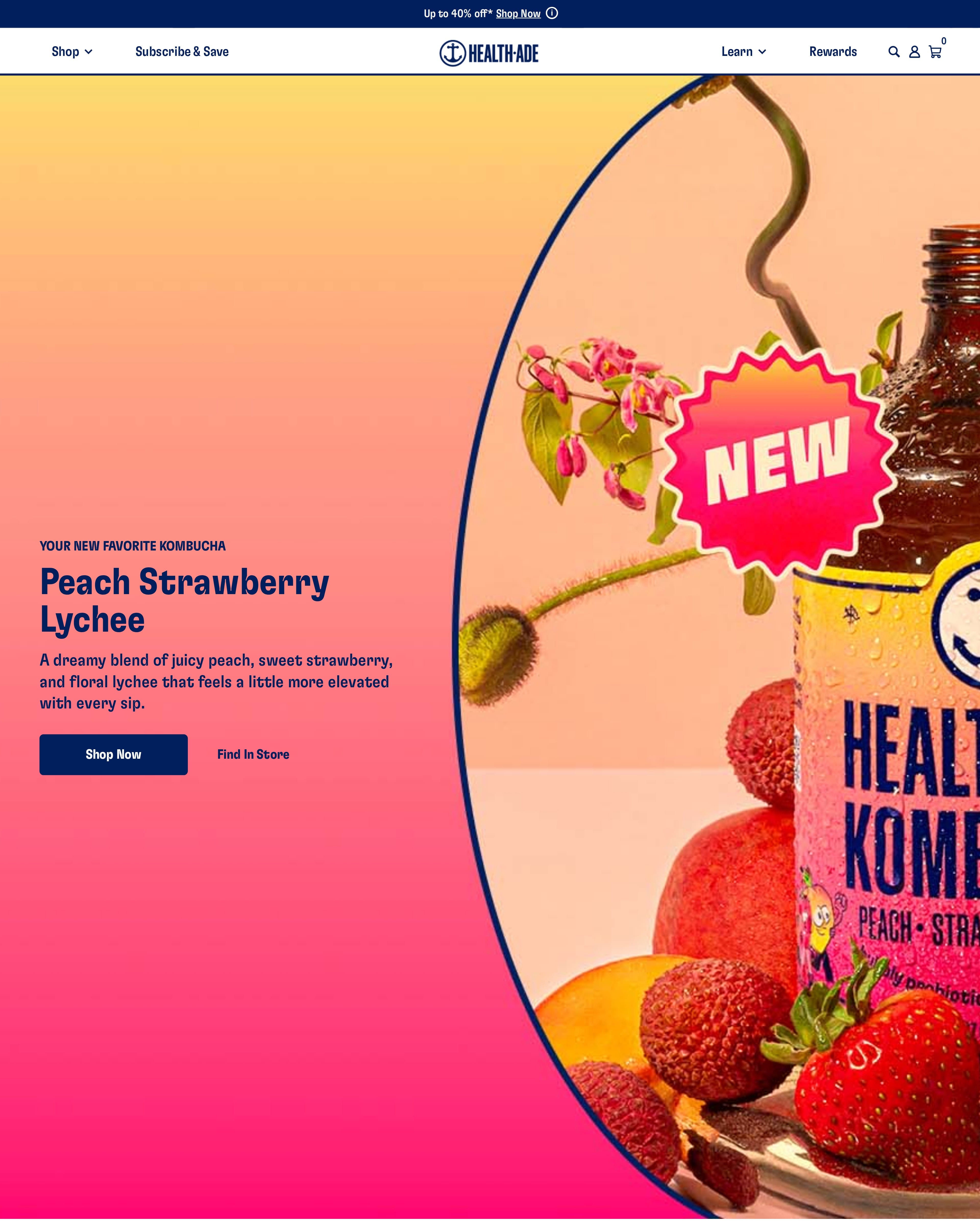 Health-Ade Homepage