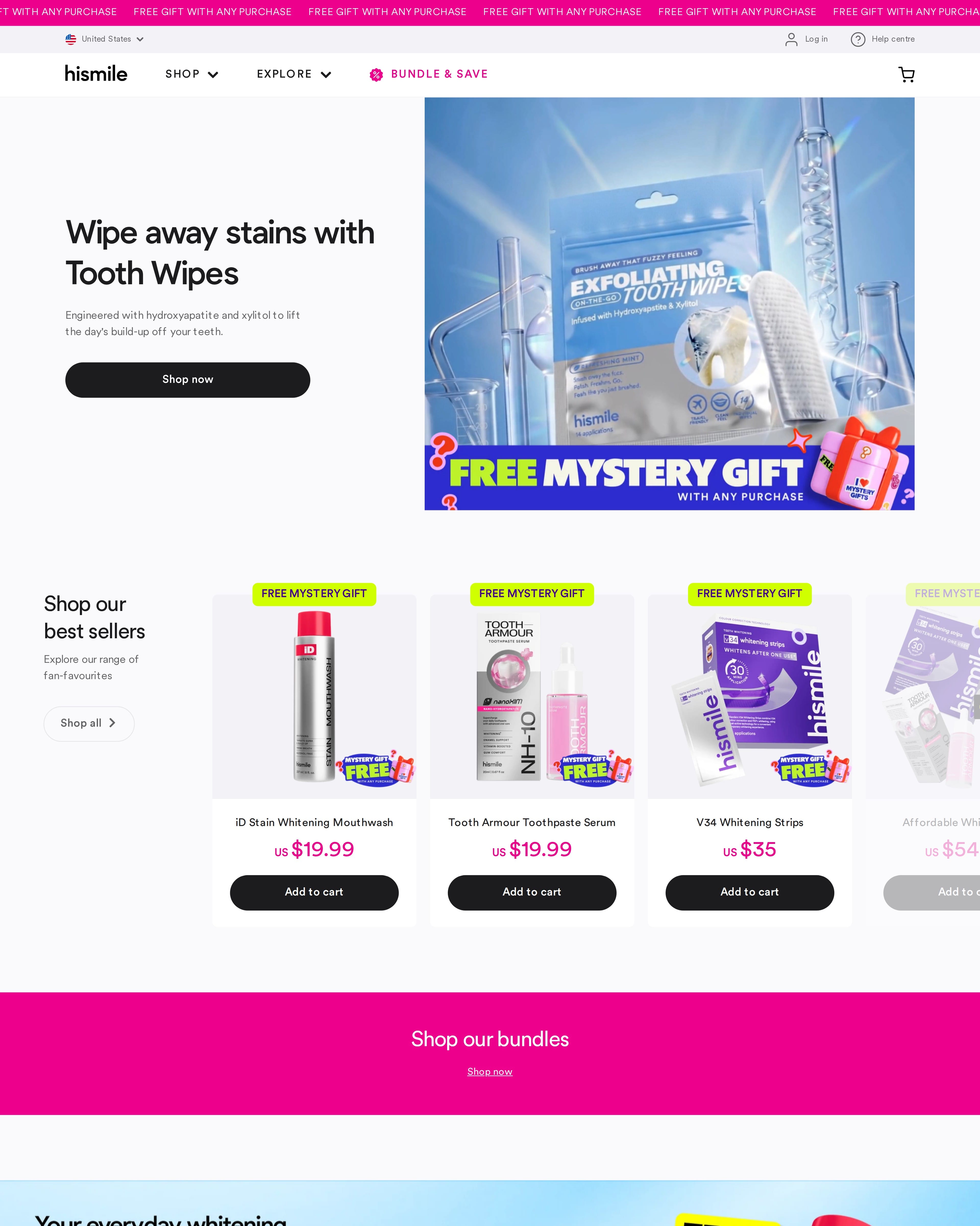 Hismile Homepage