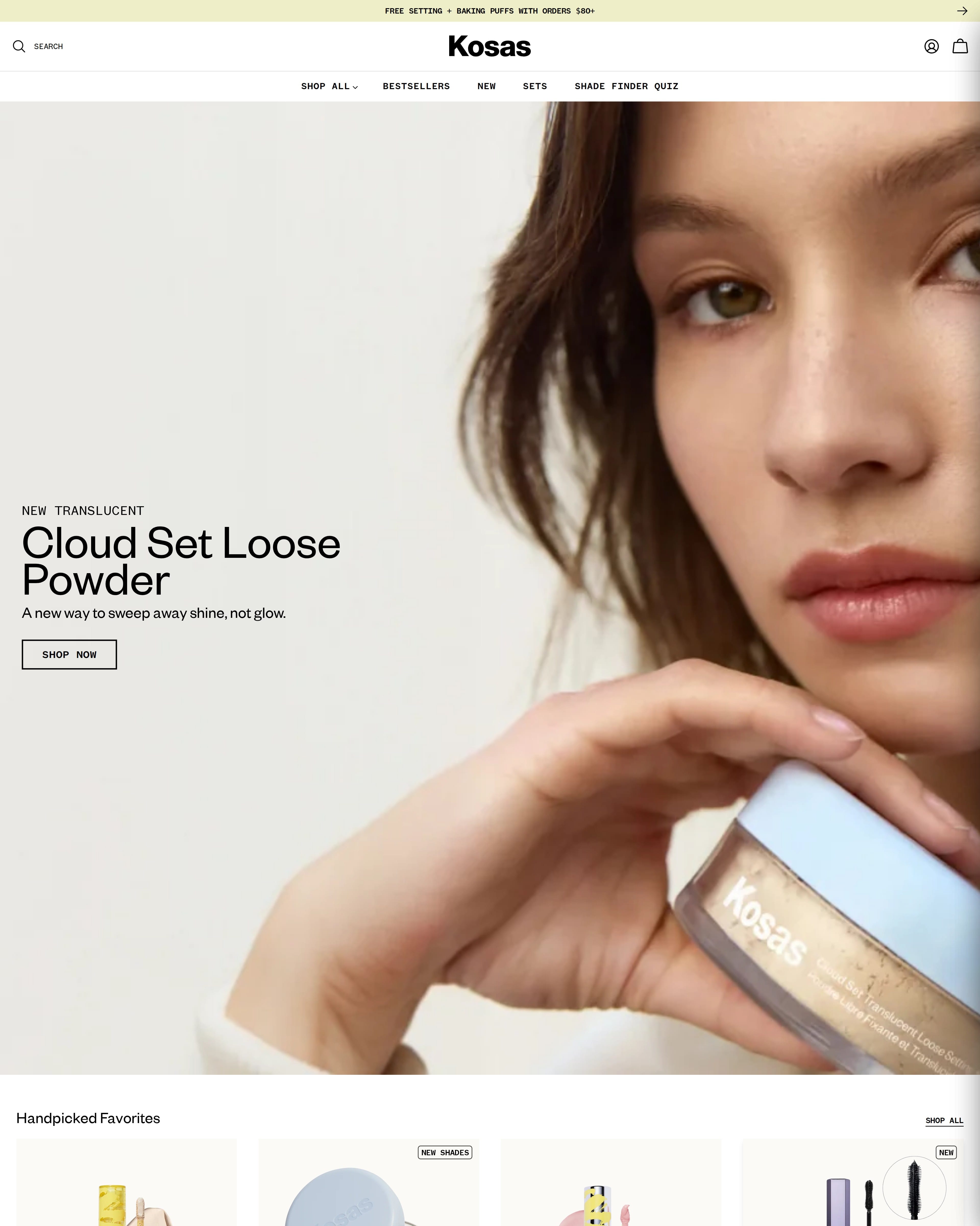 Kosas Homepage