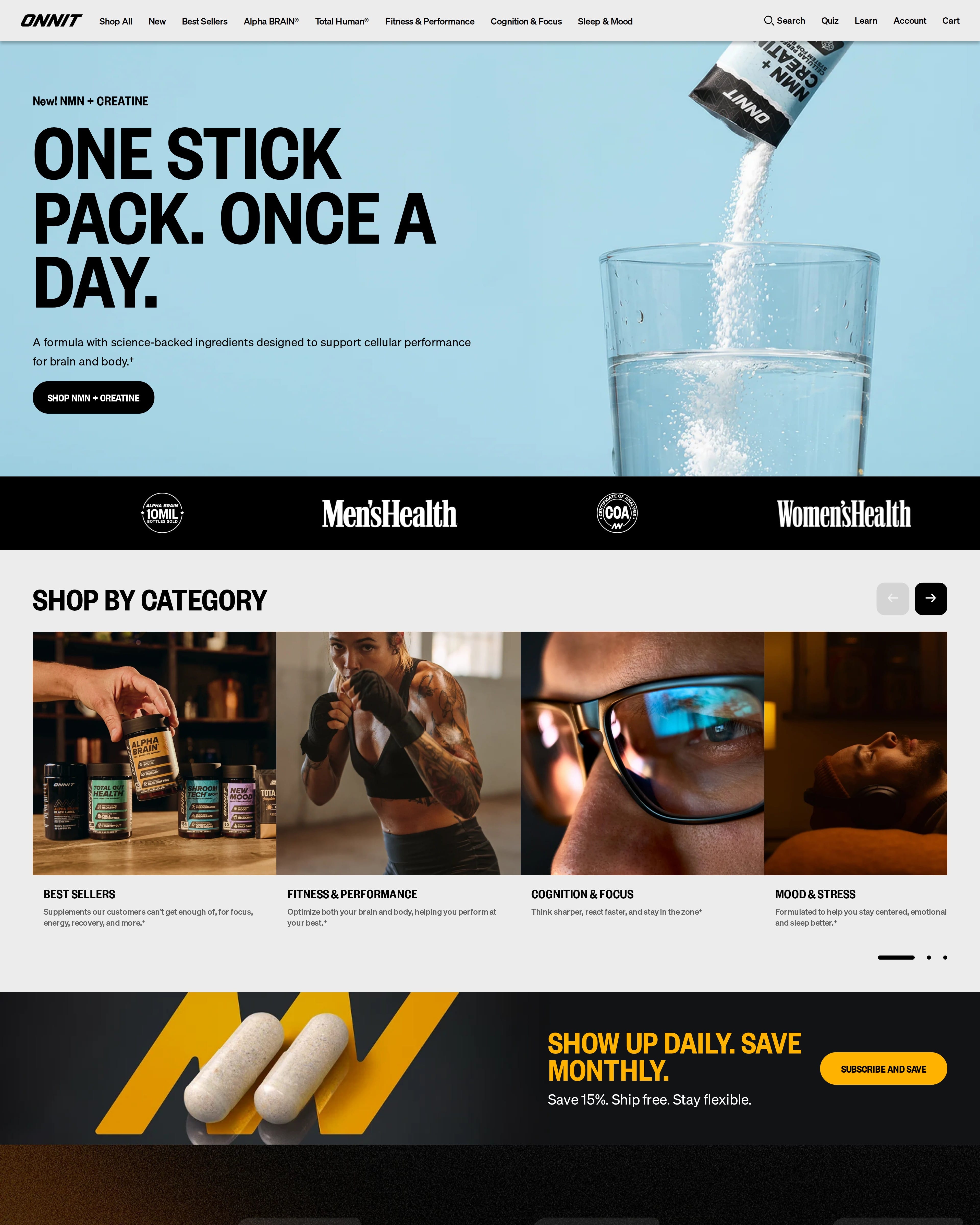 Onnit Homepage