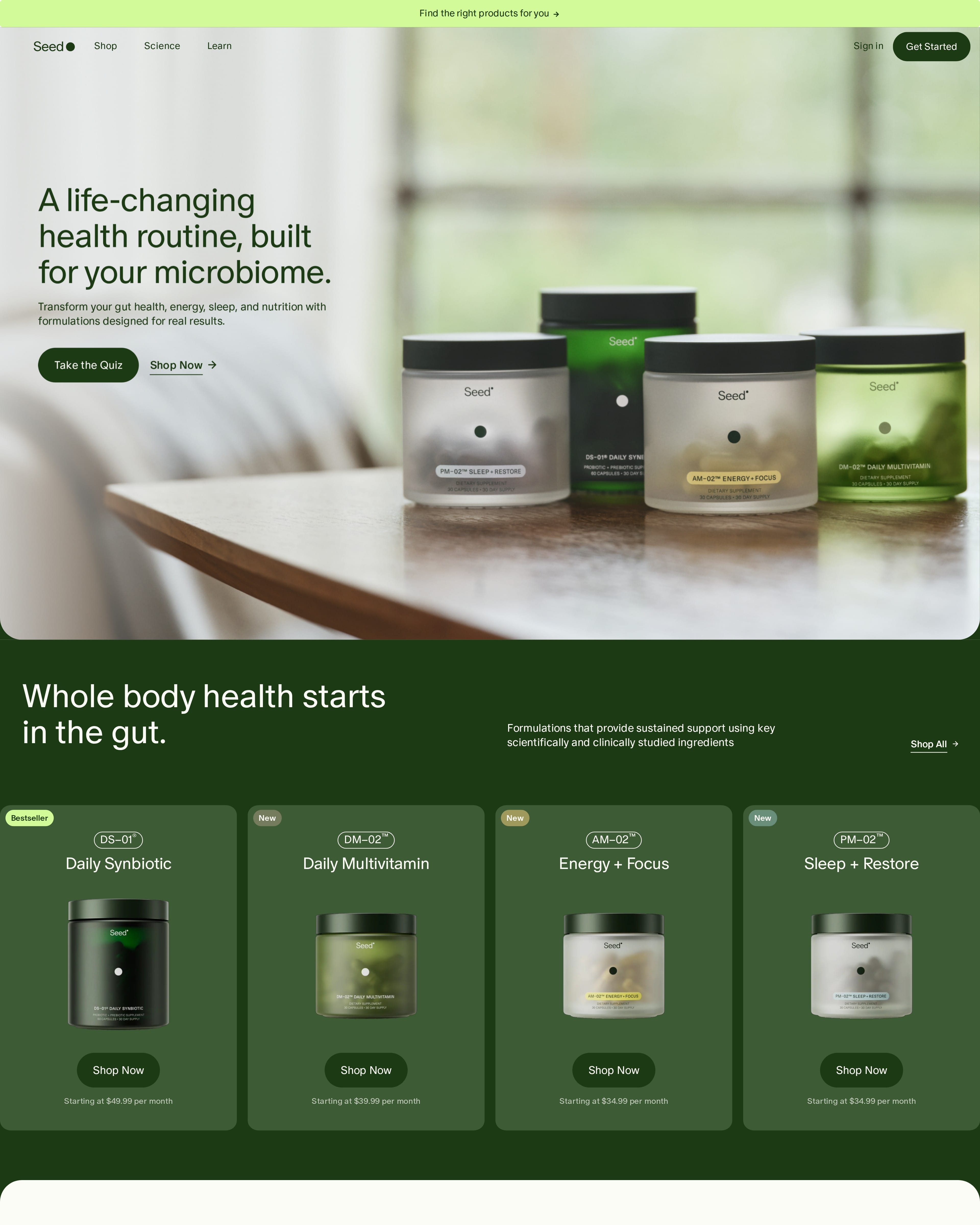 Seed Homepage