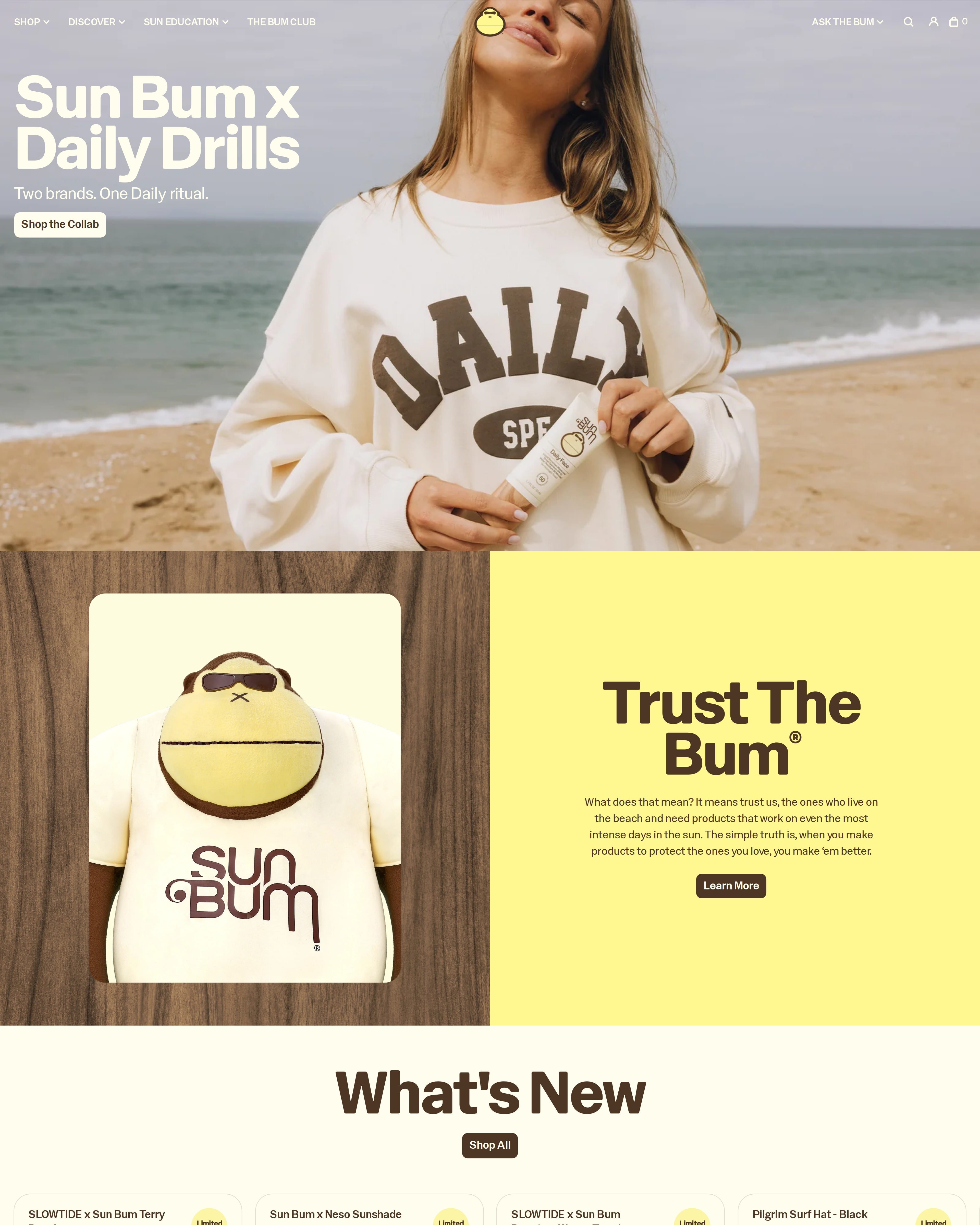 Sun Bum Homepage