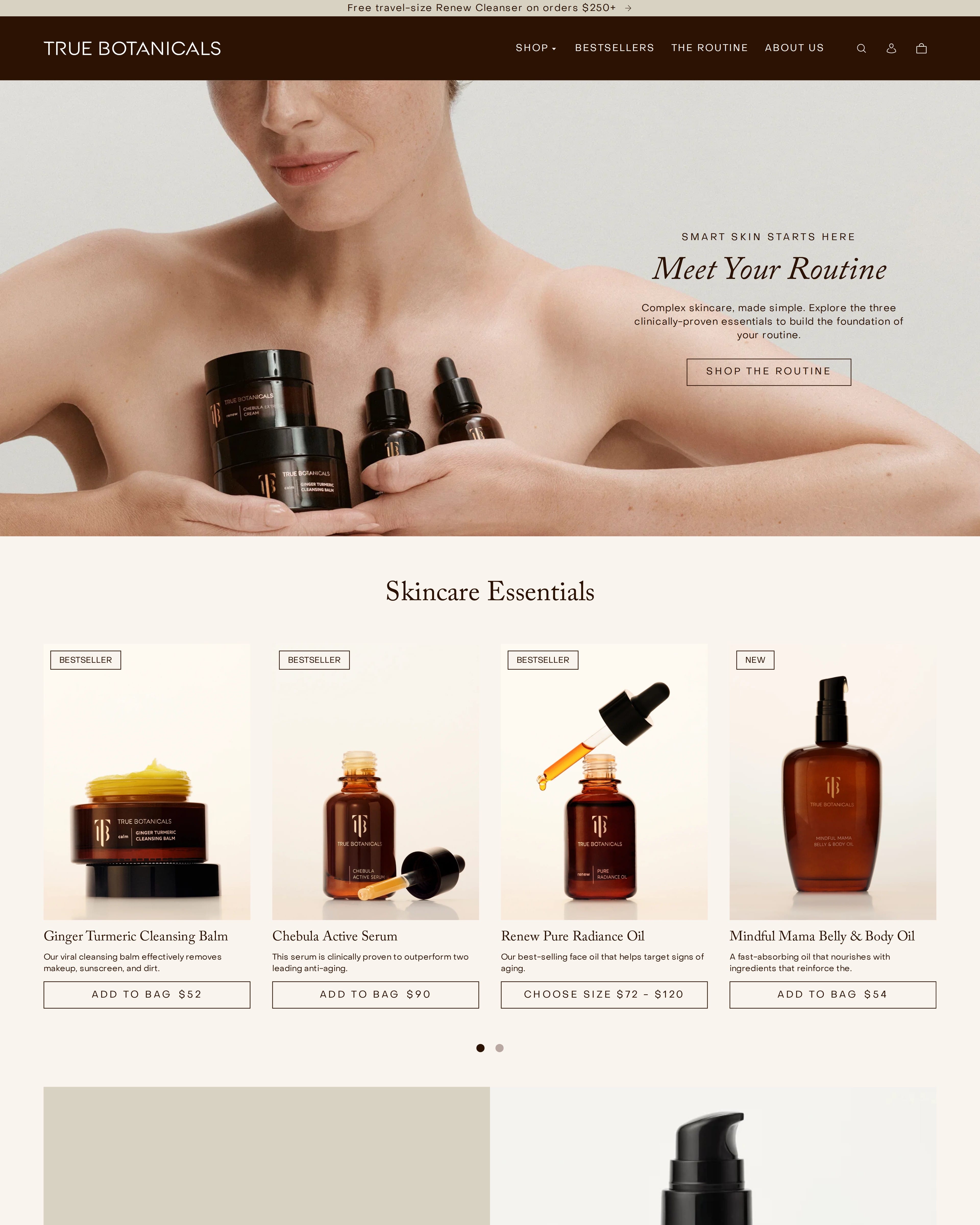 True Botanicals Homepage