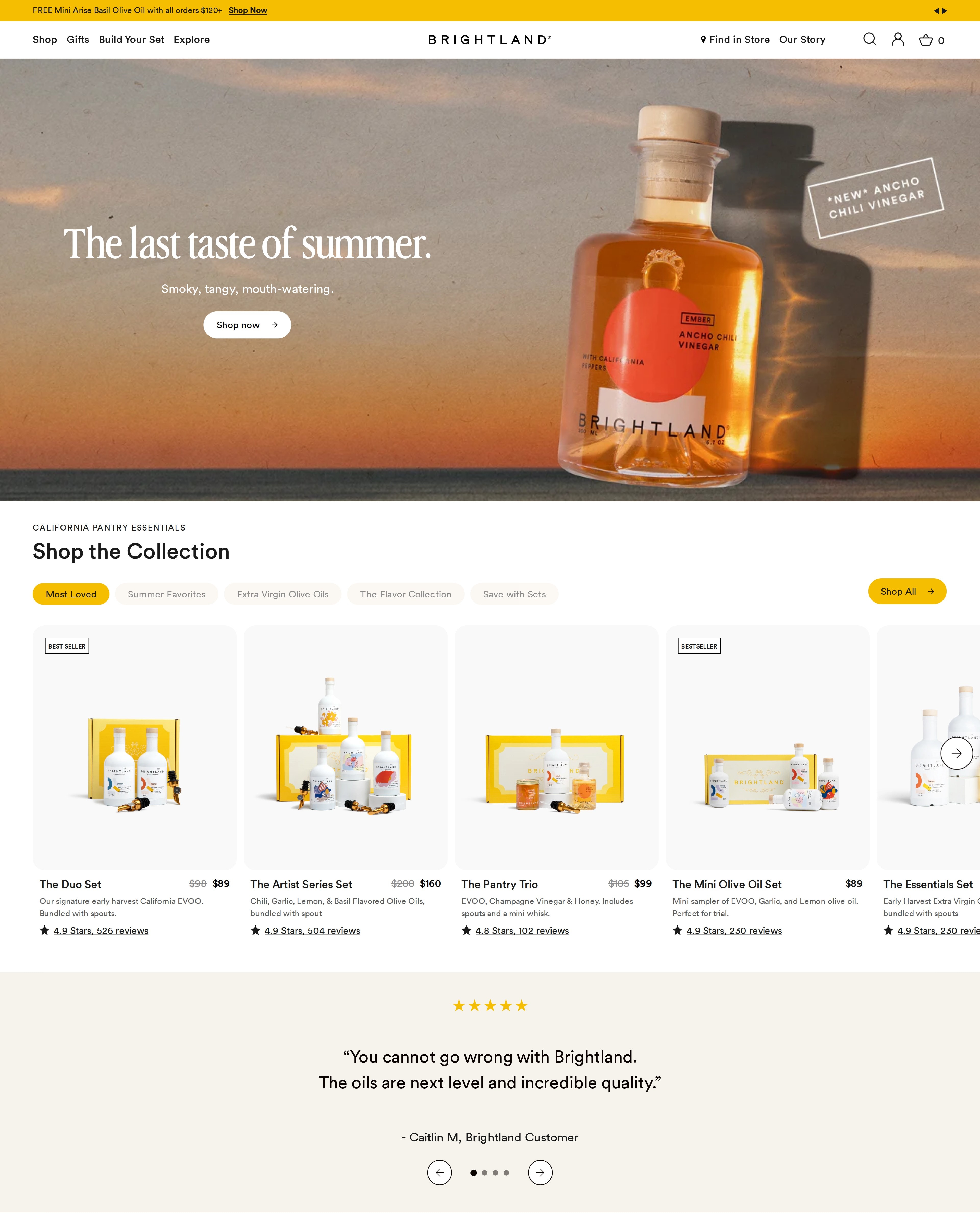 Brightland Homepage
