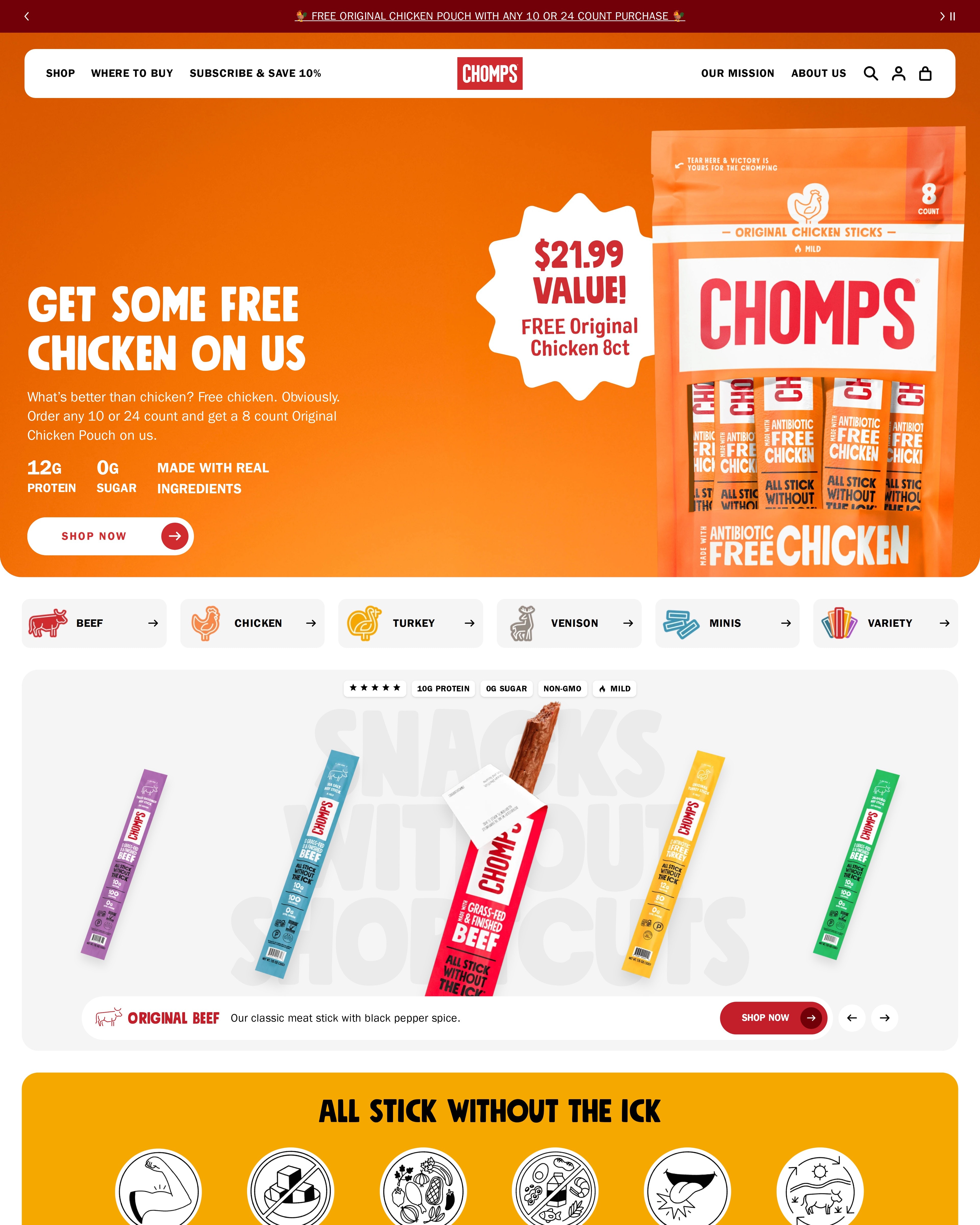 Chomps Homepage