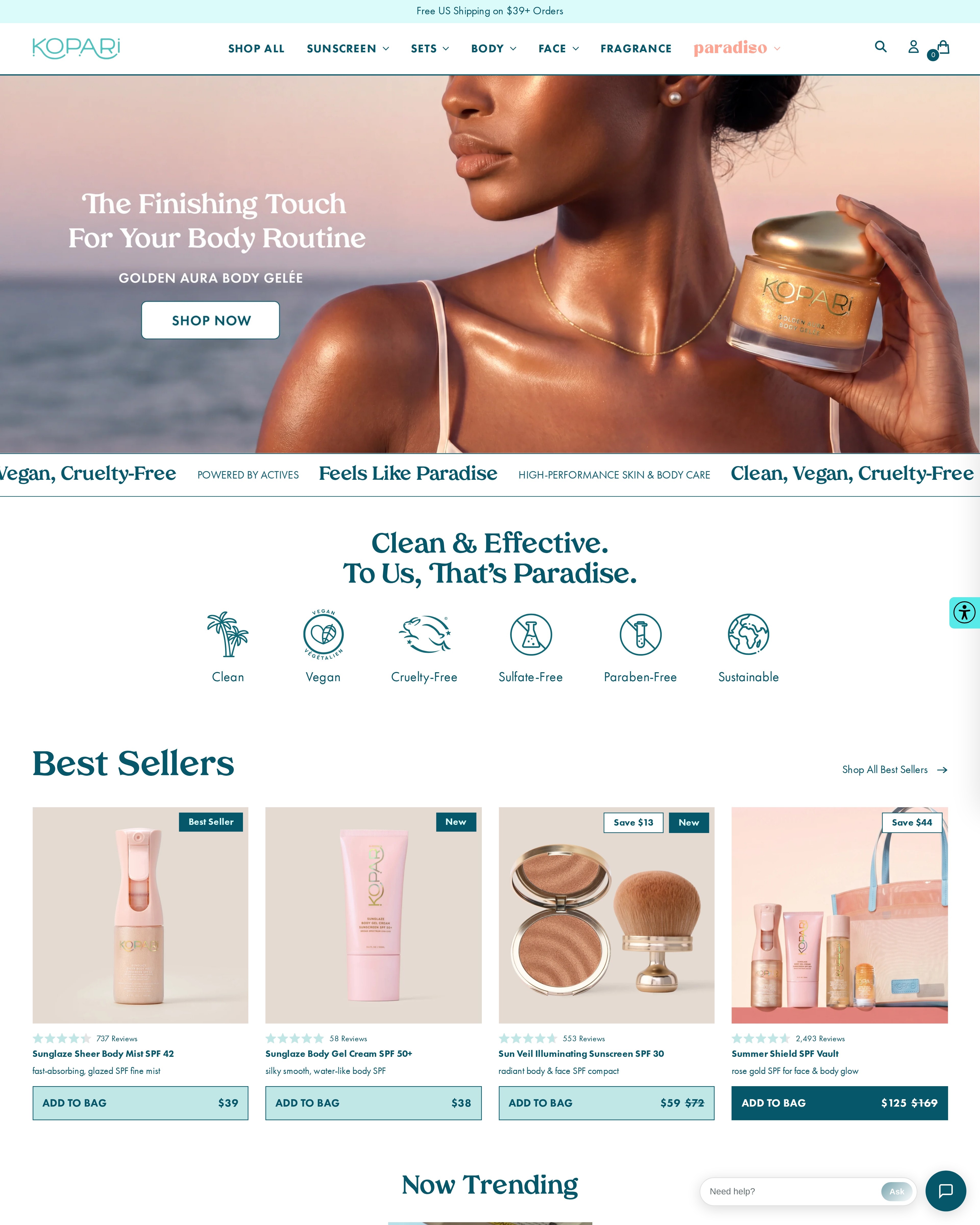 Kopari Homepage