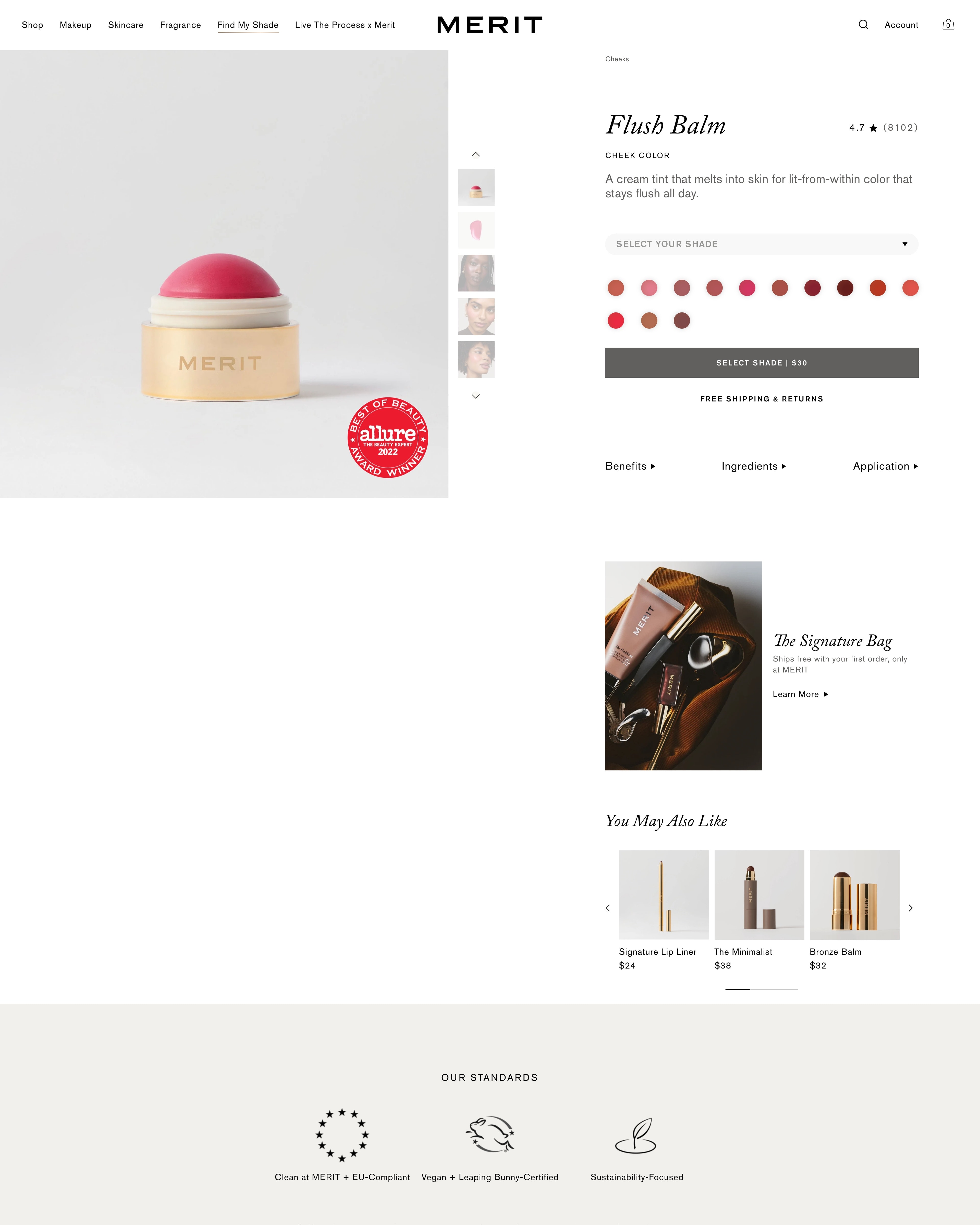 Merit Flush Balm Cream Blush