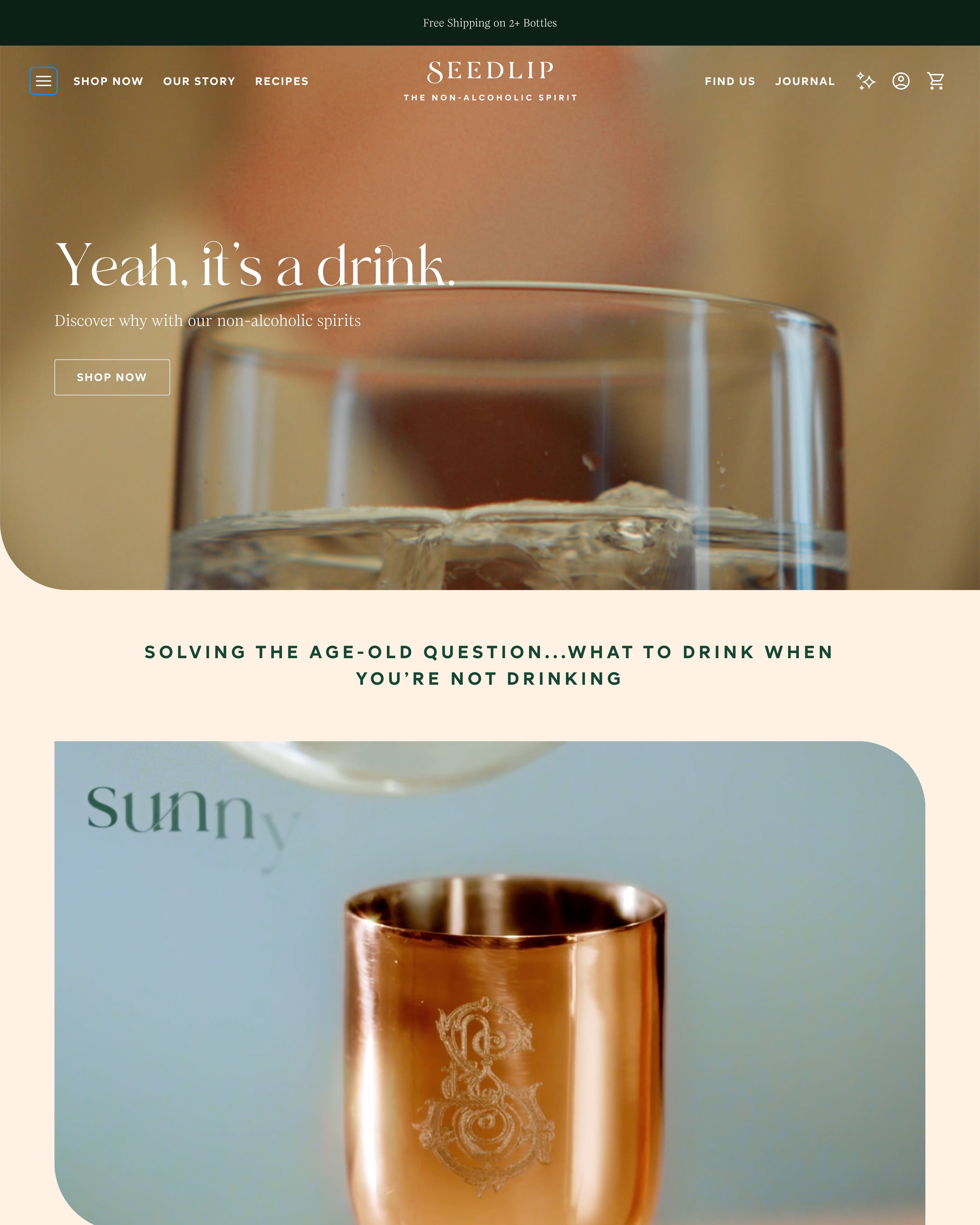 Seedlip Homepage
