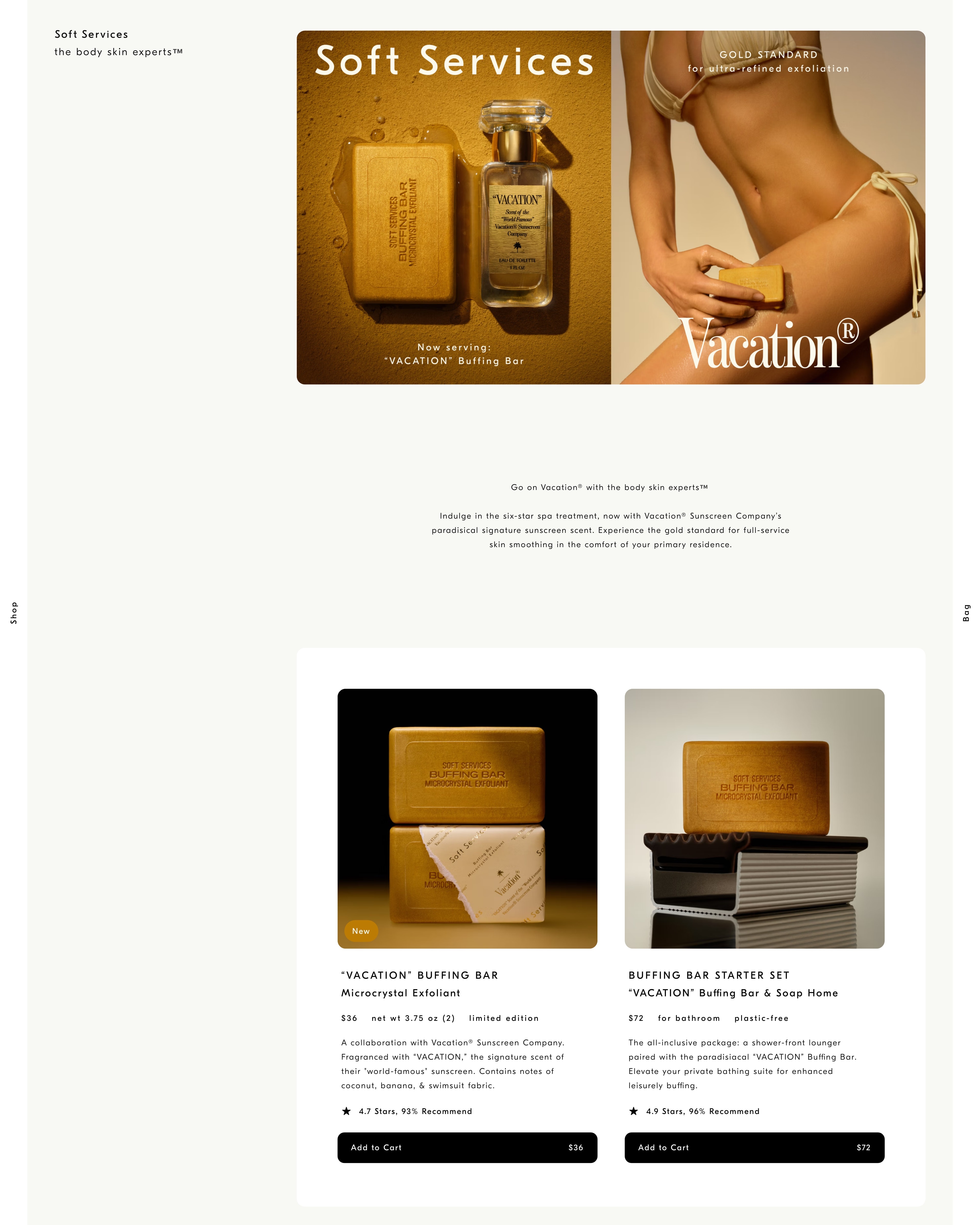 Soft Services Homepage